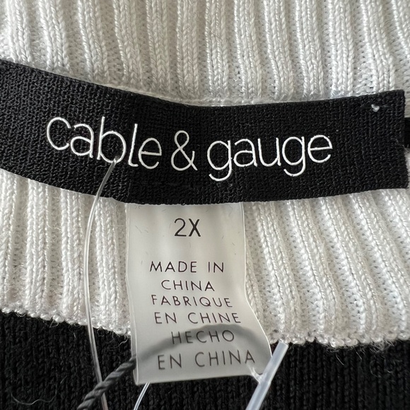 NWT Cable & Gauge Women's Sweater size 2X - Picture 6 of 10